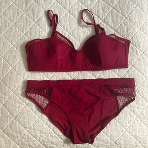Pour moi burgundy bikini